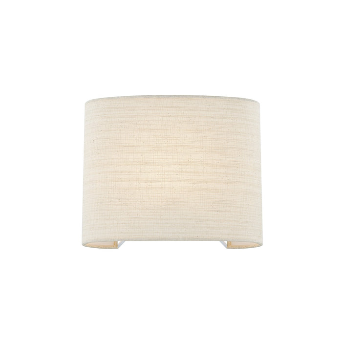 Justice Designs - FAB-8855-CREM - One Light Wall Sconce - Textile