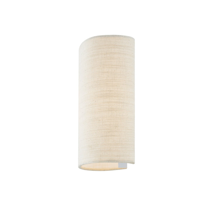 Justice Designs - FAB-8855-CREM - One Light Wall Sconce - Textile