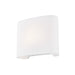 Justice Designs - FAB-8855-WHTE - One Light Wall Sconce - Textile