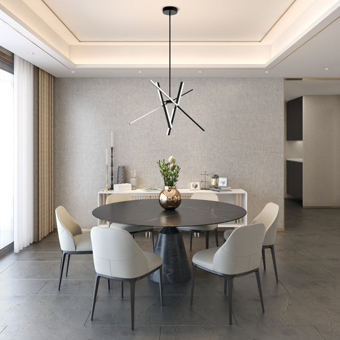 Artcraft - AC7708BK - LED Pendant - Stix - Black