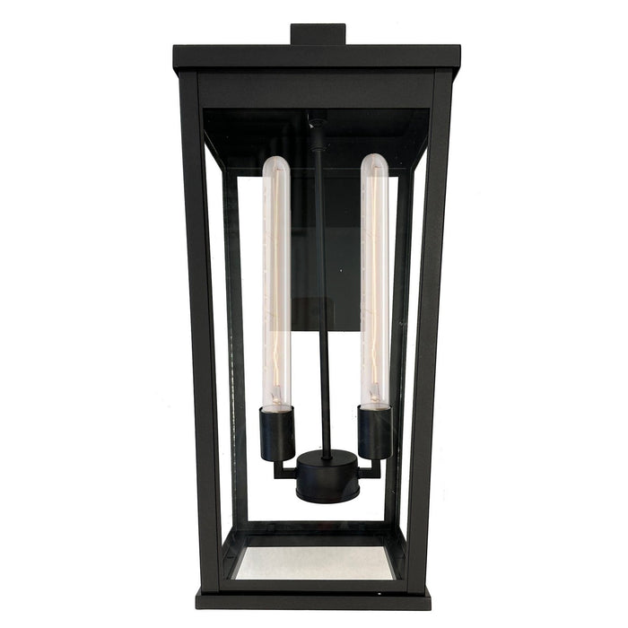 Artcraft - AC8882BK - Two Light Outdoor Wall Mount - Elmgrove - Black
