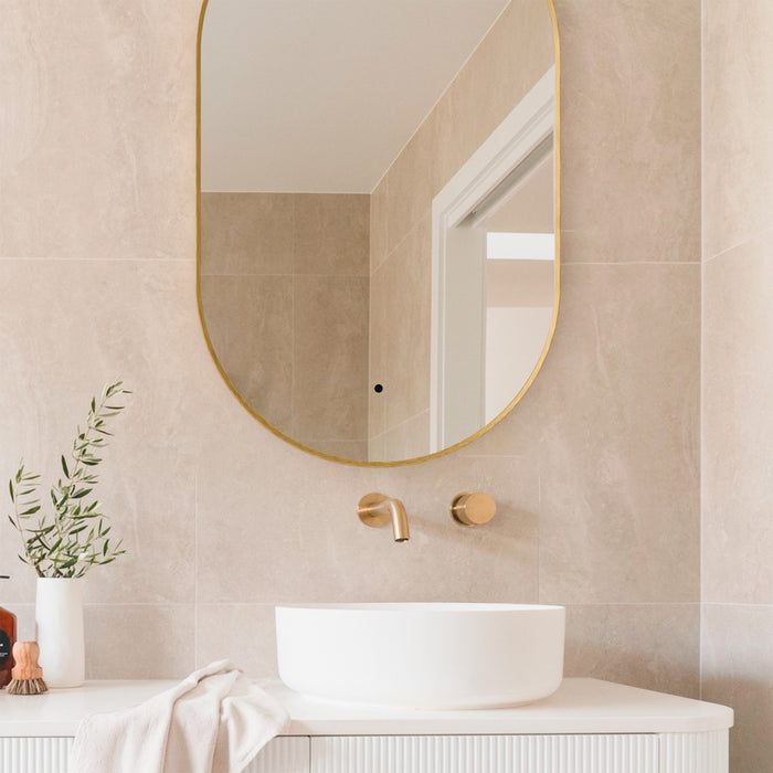 Quorum - 3-1401-55 - LED Mirror - Argo - Brushed Brass
