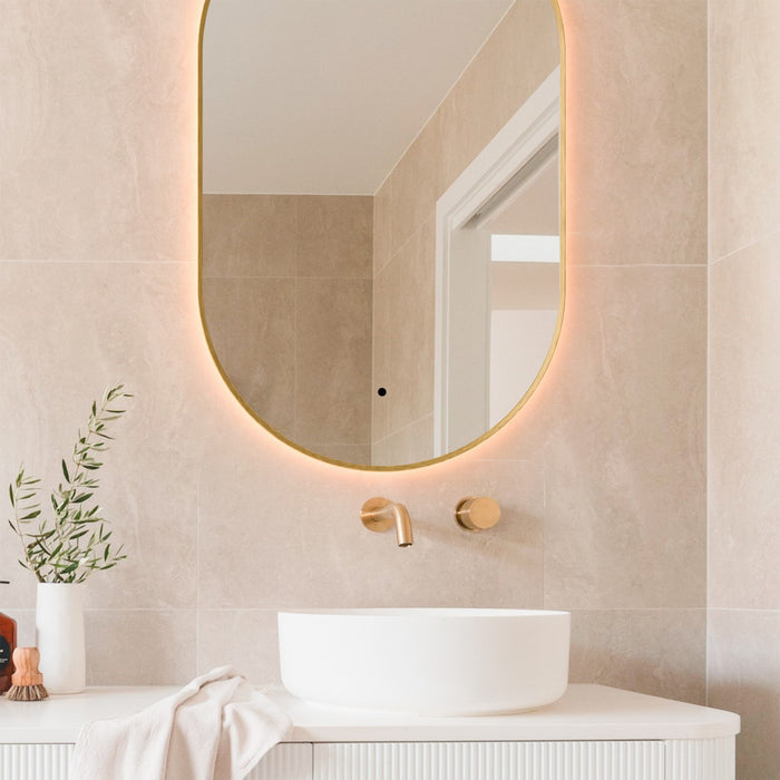 Quorum - 3-1401-55 - LED Mirror - Argo - Brushed Brass