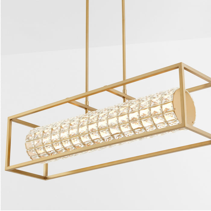 Quorum - 3-676-40 - LED Linear Pendant - Élan - Aged Brass
