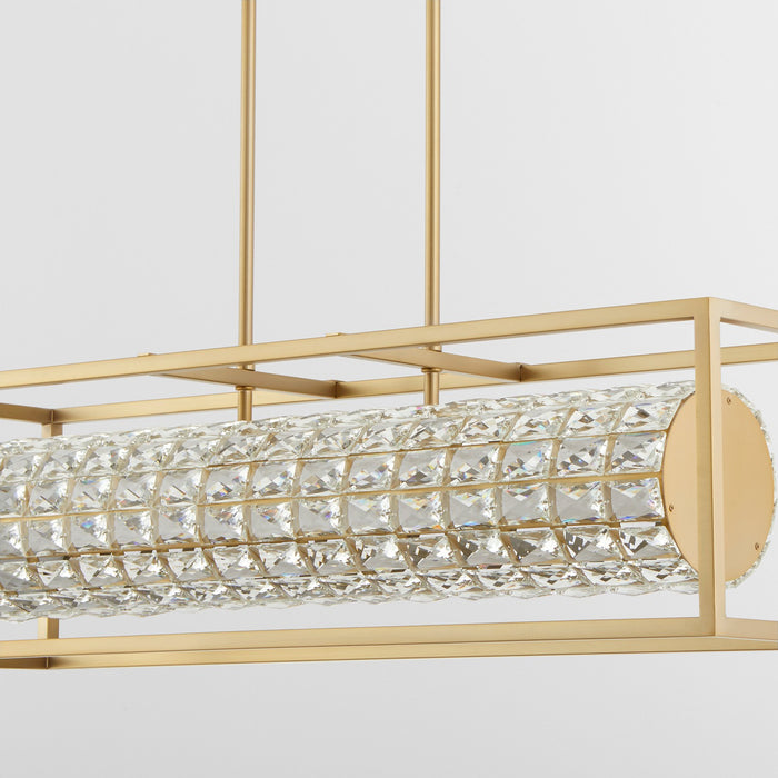 Quorum - 3-676-40 - LED Linear Pendant - Élan - Aged Brass