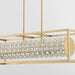 Oxygen - 3-676-40 - LED Linear Pendant - Elan - Aged Brass