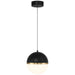 Access - 23946LEDD-BWA/WHT - LED Pendant - Unity - Black with Antique Brushed Brass