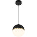 Access - 23946LEDD-BWA/WHT - LED Pendant - Unity - Black with Antique Brushed Brass