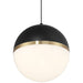 Access - 23946LEDD-BWA/WHT - LED Pendant - Unity - Black with Antique Brushed Brass