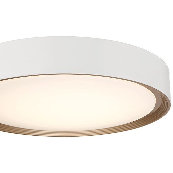 Access - 49970LEDDCS-MWH/ACR - LED Flush Mount - Malaga Color Selectable - Matte White