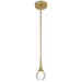 Access - 62115LEDDCS-ABB/CRY - LED Pendant - Georgia - Antique Brushed Brass