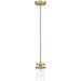 Access - 63080-BG/CLR - One Light Pendant - Shelby - Brushed Gold