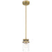 Access - 63080-BG/CLR - One Light Pendant - Shelby - Brushed Gold