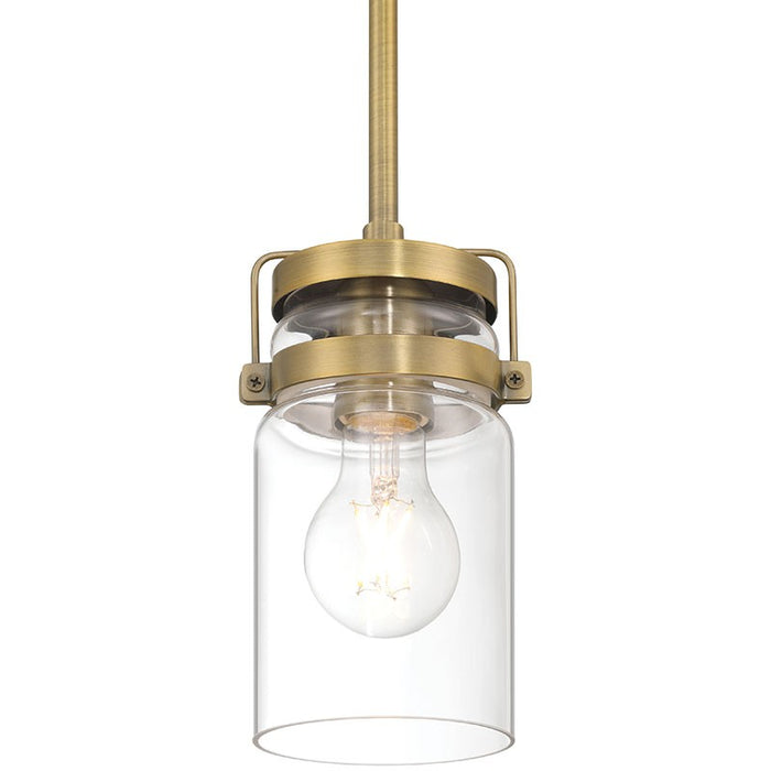 Access - 63080-BG/CLR - One Light Pendant - Shelby - Brushed Gold