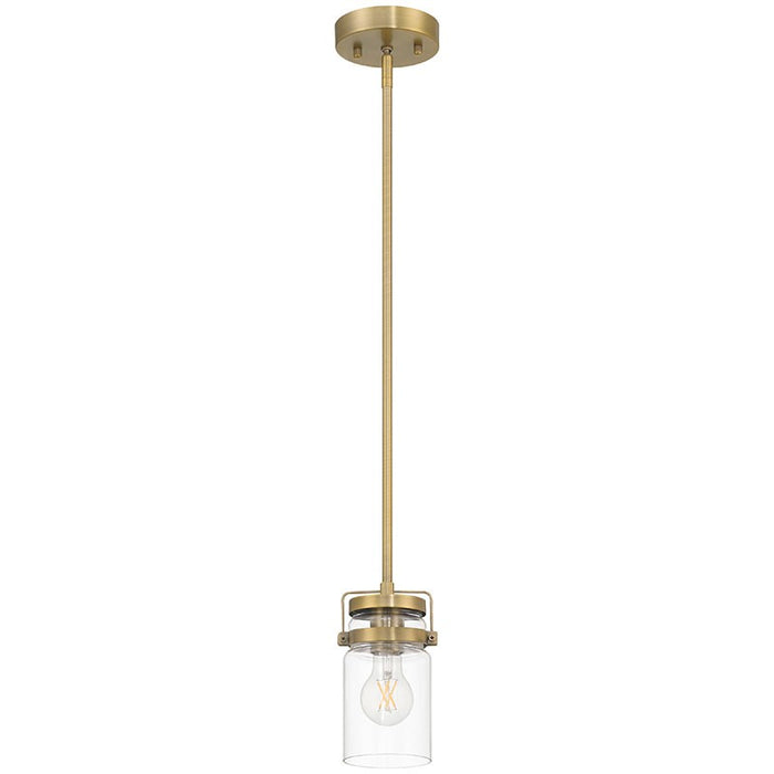 Access - 63080-BG/CLR - One Light Pendant - Shelby - Brushed Gold