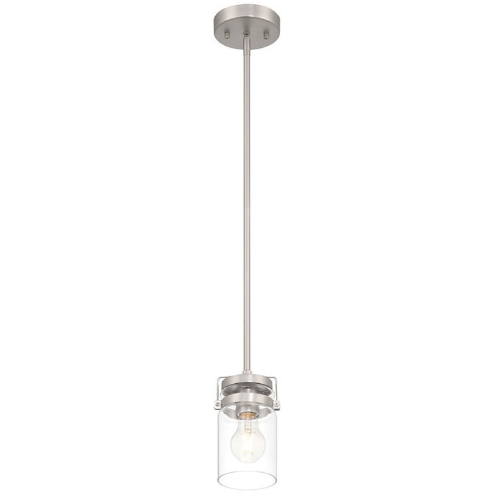 Access - 63080-BS/CLR - One Light Pendant - Shelby - Brushed Steel