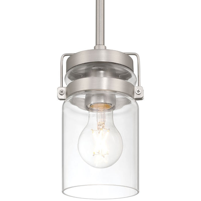 Access - 63080-BS/CLR - One Light Pendant - Shelby - Brushed Steel