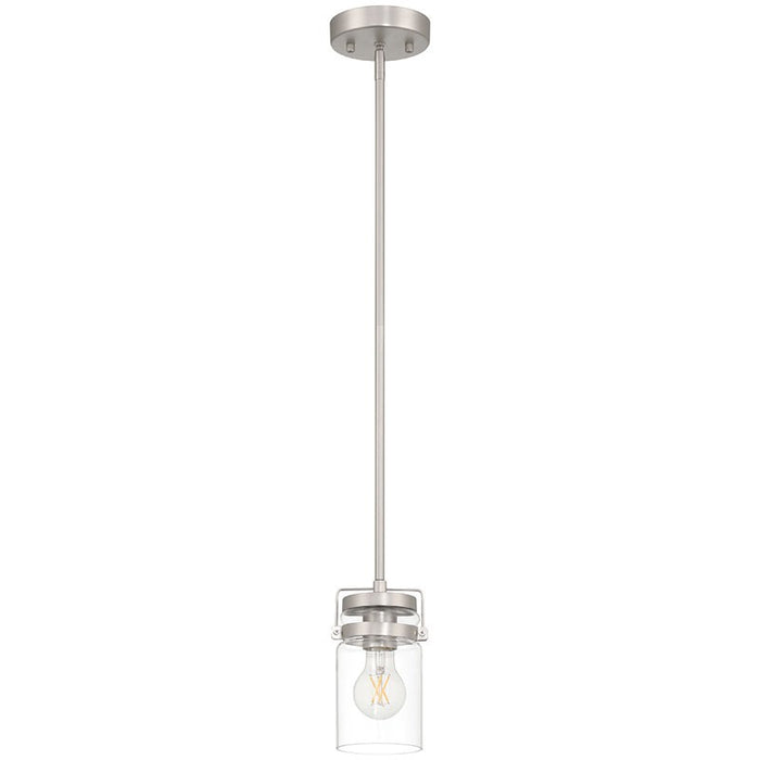 Access - 63080-BS/CLR - One Light Pendant - Shelby - Brushed Steel