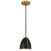 Access - 63136-MBL - One Light Pendant - Axel - Matte Black