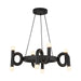 Alora - CH420823MB - Eight Light Chandelier - Sadie - Matte Black