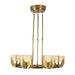 Alora - CH362627VBAR-UNV - LED Chandelier - Colette - Vintage Brass/Alabaster