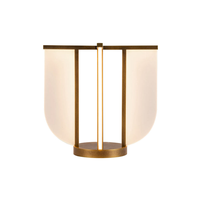 Alora - TL336815VB - LED Table Lamp - Anders - Vintage Brass