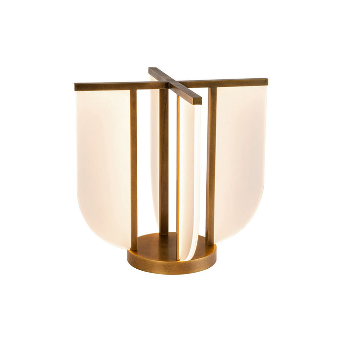 Alora - TL336815VB - LED Table Lamp - Anders - Vintage Brass