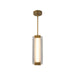 Alora - PD374316VBCR-UNV - LED Pendant - Alai - Vintage Brass/Ribbed Glass