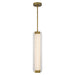 Alora - PD374624VBCR-UNV - LED Pendant - Alai - Vintage Brass/Ribbed Glass