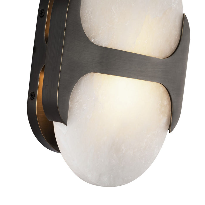 Alora - WV357109UBAR - One Light Wall Vanity - Odin - Urban Bronze/Alabaster