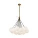 Kuzco Lighting - CH3128-BG/OP - LED Chandelier - Bolla - Brushed Gold/Opal Glass