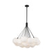 Kuzco Lighting - CH3128-BK/OP - LED Chandelier - Bolla - Black/Opal Glass