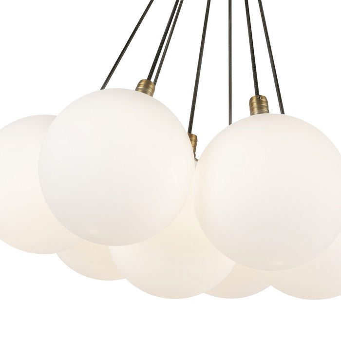 Kuzco Lighting - CH3117-BG/OP - LED Chandelier - Bolla - Brushed Gold/Opal Glass