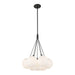 Kuzco Lighting - CH3117-BK/OP - LED Chandelier - Bolla - Black/Opal Glass