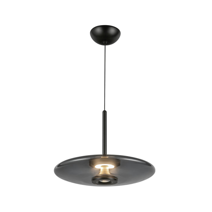 Kuzco Lighting - PD37018-BK/SM-3WCCT-UNV - LED Pendant - Kyoto - Black/Smoked Glass