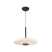 Kuzco Lighting - PD37018-BK/GO-3WCCT-UNV - LED Pendant - Kyoto - Black/Glossy Opal Glass