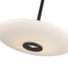 Kuzco Lighting - PD37018-BK/GO-3WCCT-UNV - LED Pendant - Kyoto - Black/Glossy Opal Glass