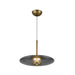 Kuzco Lighting - PD37018-VB/SM-3WCCT-UNV - LED Pendant - Kyoto - Vintage Brass/Smoked Glass