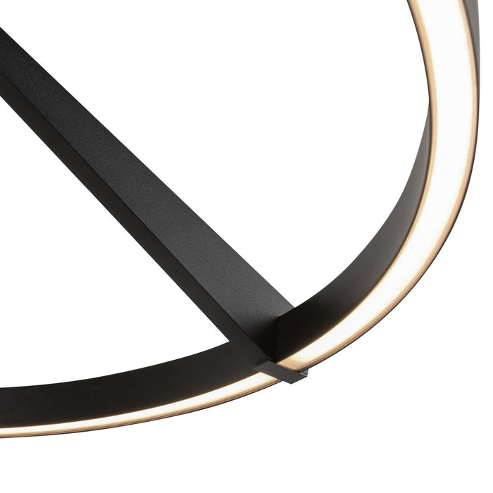 Kuzco Lighting - SF27724-BK-3WCCT-UNV - LED Semi-Flush Mount - Roda - Black