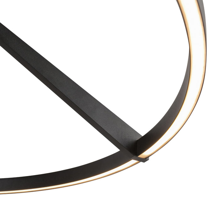 Kuzco Lighting - SF27731-BK-3WCCT-UNV - LED Semi-Flush Mount - Roda - Black