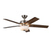 Kuzco Lighting - CF78752-BN-LKW - 52 Inch Ceiling Fan - Erikson - Brushed Nickel