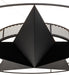 Meyda Tiffany - 249900 - Six Light Semi-Flushmount - Texas Star - Solar Black