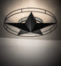 Meyda Tiffany - 249900 - Six Light Semi-Flushmount - Texas Star - Solar Black