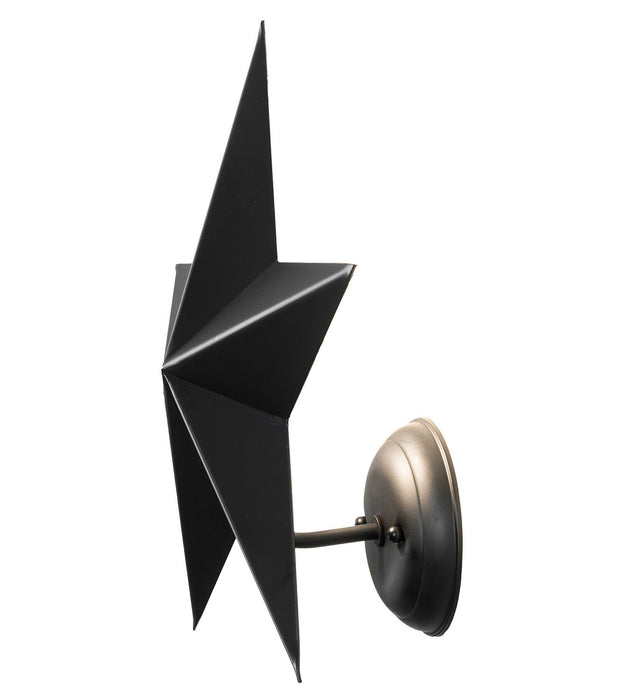 Meyda Tiffany - 249904 - One Light Wall Sconce - Texas Star - Solar Black