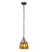 Meyda Tiffany - 270182 - One Light Mini Pendant - Pine Branch - Textured Black