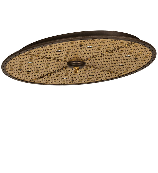 Meyda Tiffany - 271331 - Eight Light Ceiling Medallion - Geometric - Tyler Bronze/Goldtastic