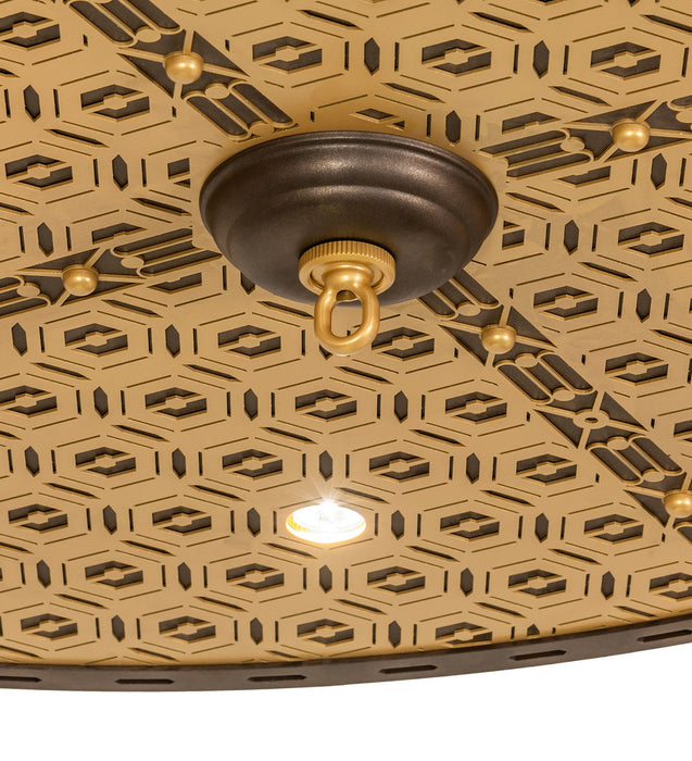 Meyda Tiffany - 271331 - Eight Light Ceiling Medallion - Geometric - Tyler Bronze/Goldtastic