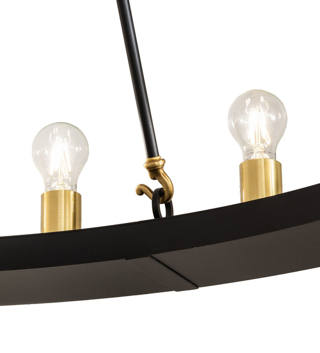 Meyda Tiffany - 273394 - 20 Light Chandelier - Loxley - Solar Black W/Brushed Brass