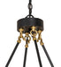 Meyda Tiffany - 273394 - 20 Light Chandelier - Loxley - Solar Black W/Brushed Brass