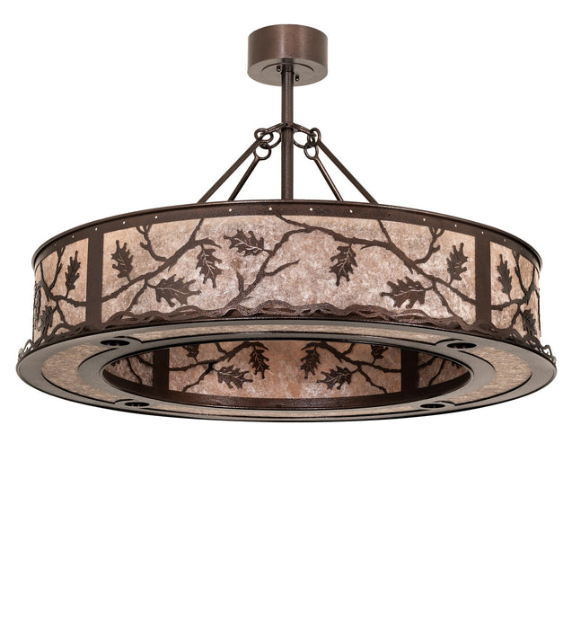 Meyda Tiffany - 273593 - 12 Light Pendant - Oak Leaf - Copper Vein